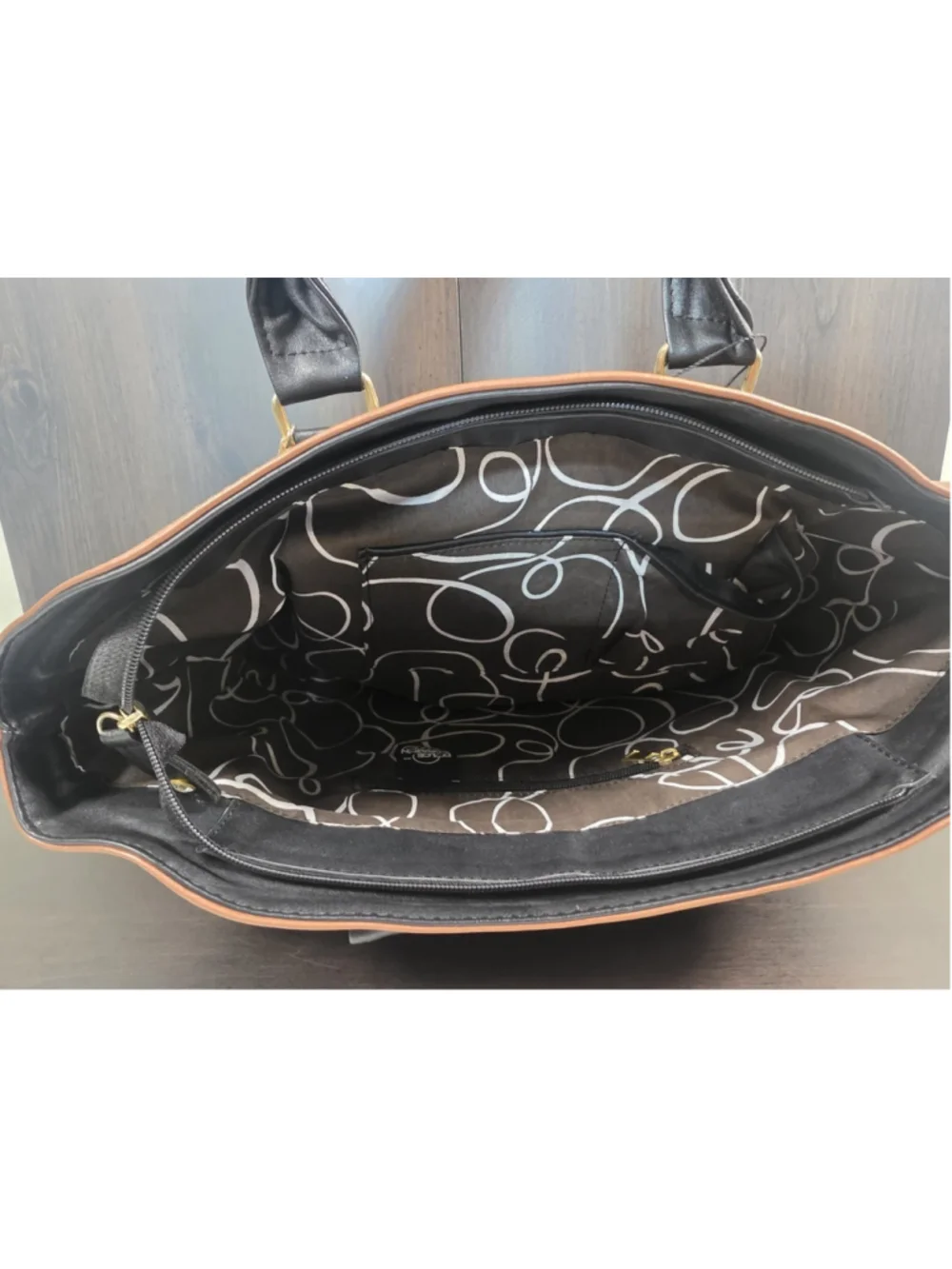Black Brown Cross Stitch Embossed Tooled Artisan LEATHER Shoulder Bag Purse